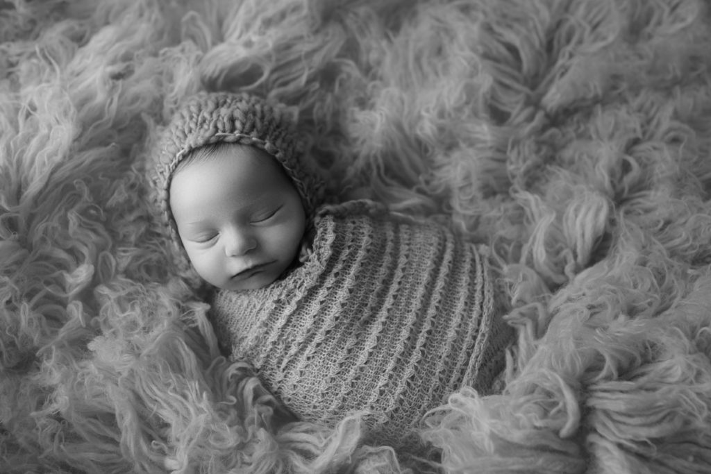 Portrait of newborn baby girl