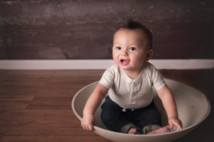 Baby boy in Arvada Colorado photo studio