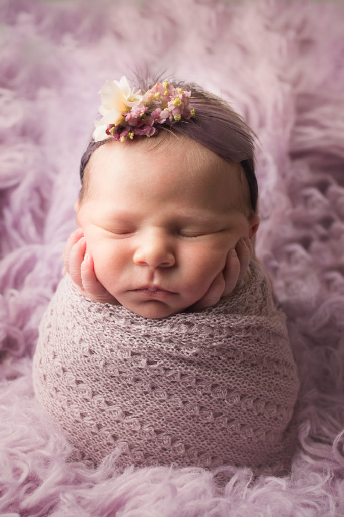 Arvada newborn portraits of baby girl