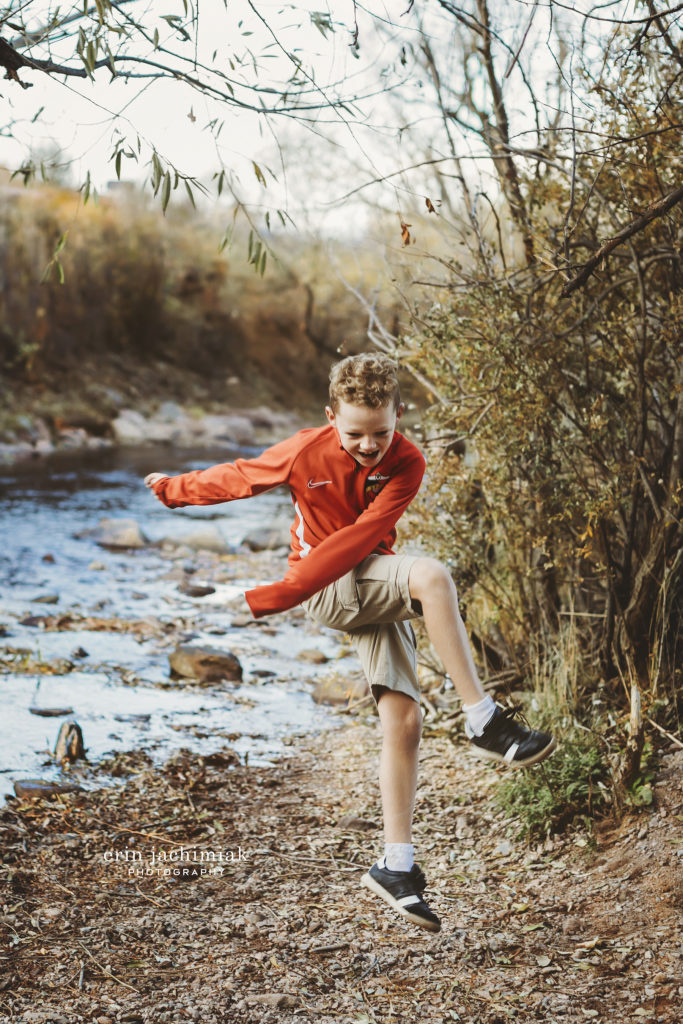 Sunset Family lifestyle photography session in Boulder Colorado