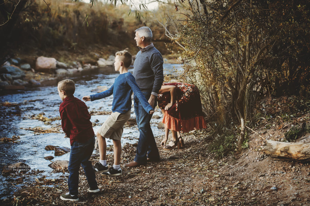 Sunset Family lifestyle photography session in Boulder Colorado