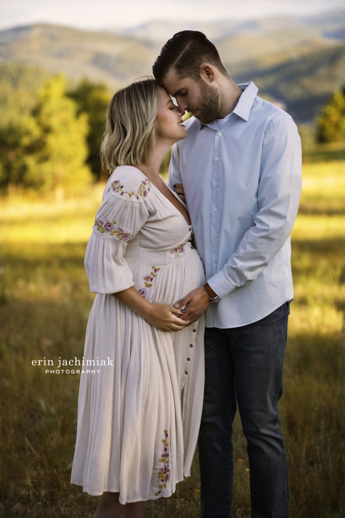 Sunset Maternity Photo session in Colorado