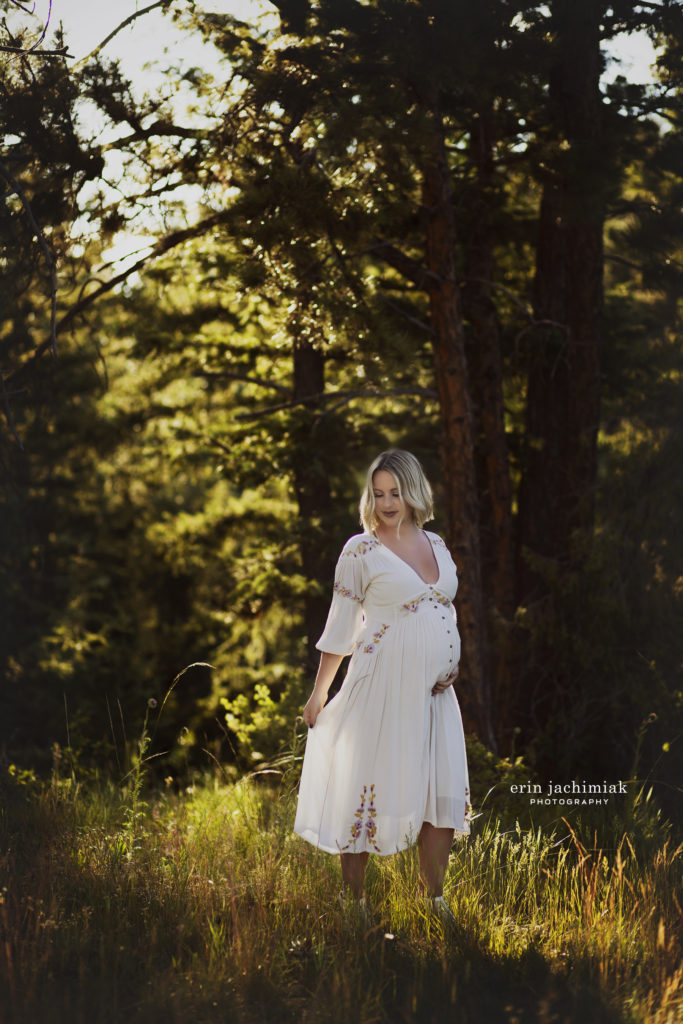 Sunset Maternity Photo session in Colorado