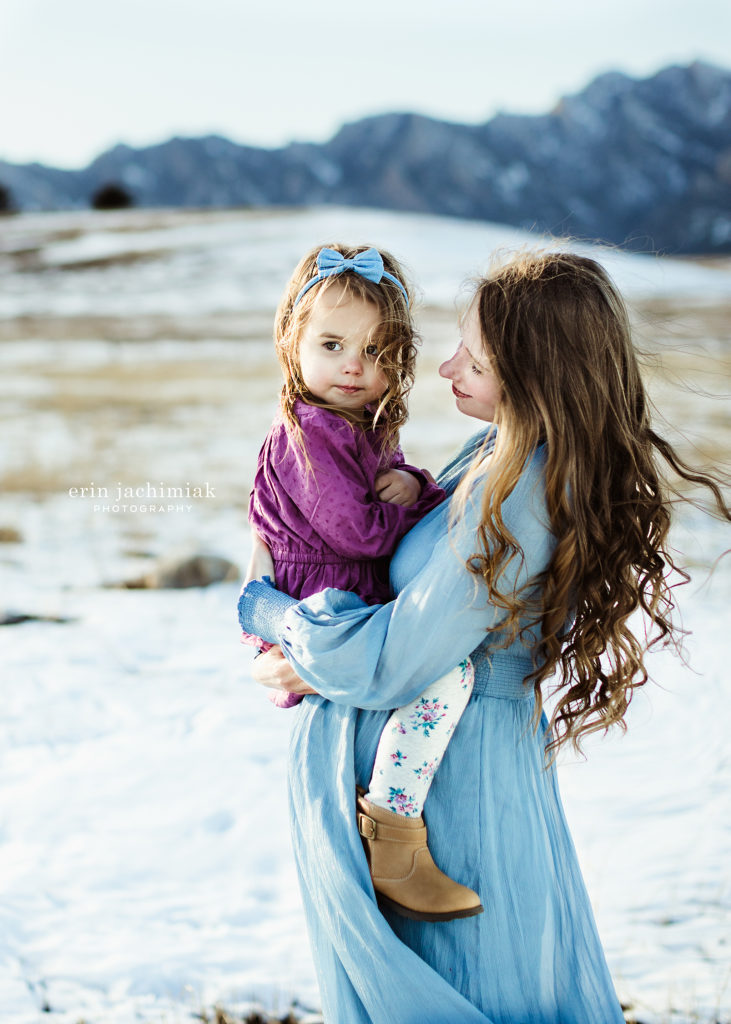 Epic Rocky Mountain Maternity Photography, Winter Pregnancy photography